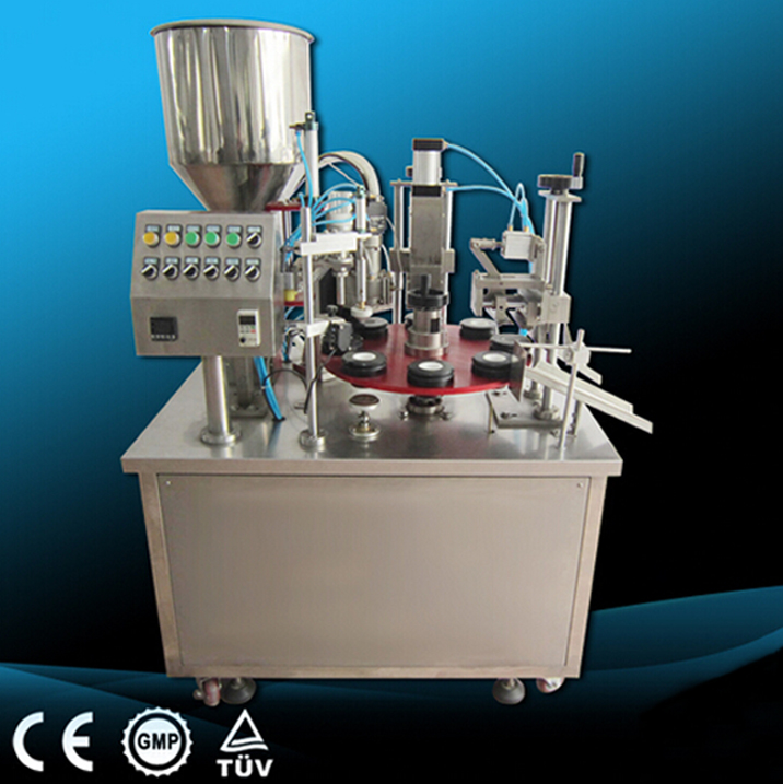 paste tubes cream containers lotion honey filling sealing machine semi automatic filler and sealer e