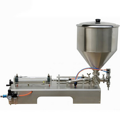 Cream pepper sauce filling machine high viscosity liquid filler equipment semi automatic pneumatic f