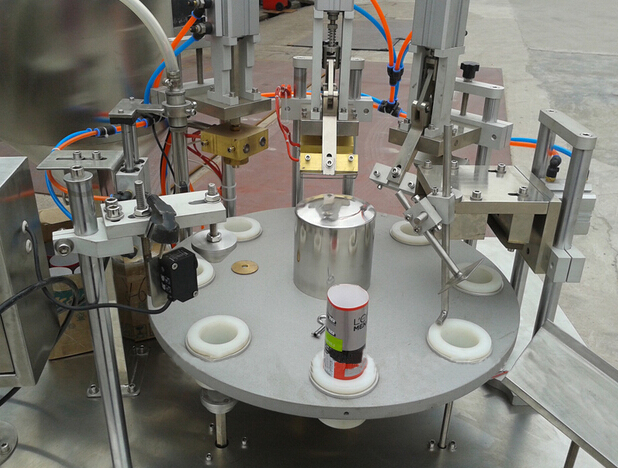 Rotary paste tubes cream lotion honey filling sealing machine semi automatic tube inner outer heatin