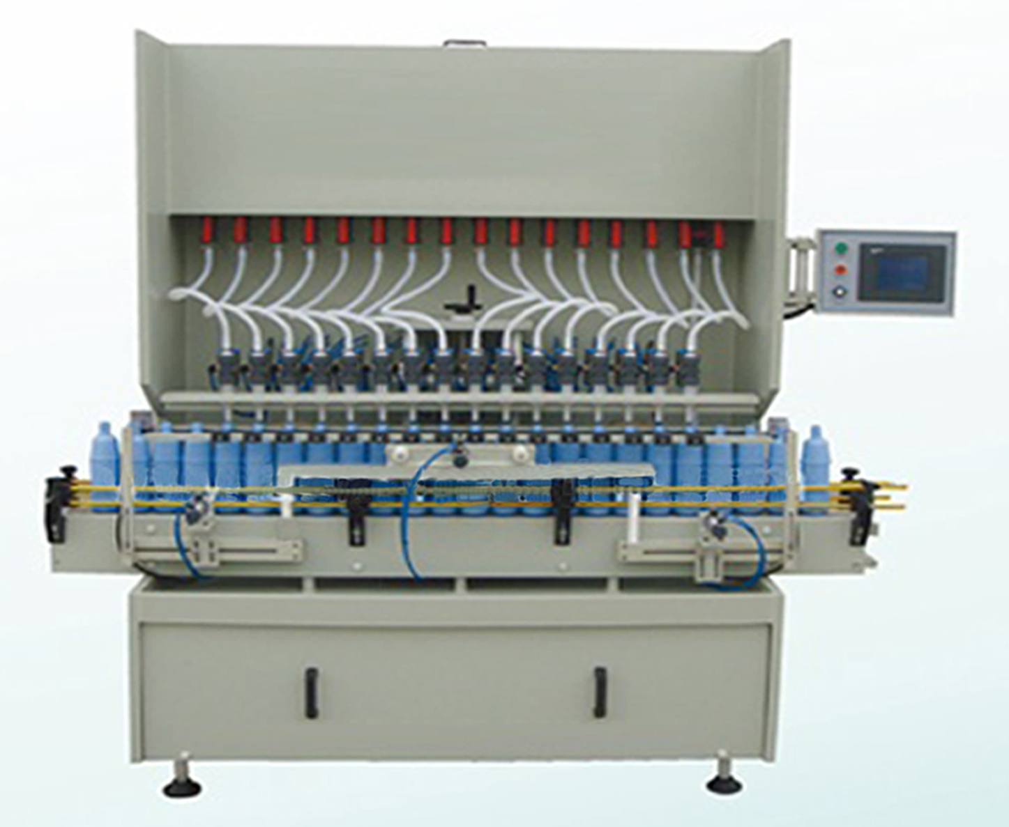 Strong liquid filling machine automatic linear anti corrosive filler equipment for bleaching deterge