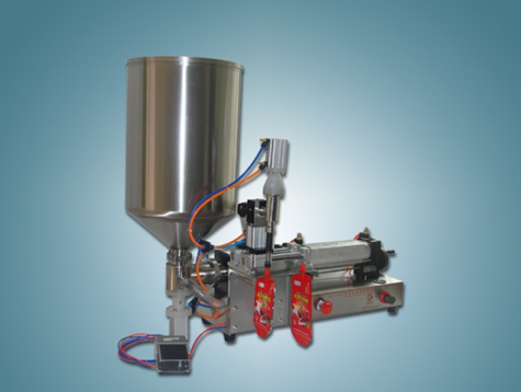 spout bags stand up bag juice liquid filling machine semi automatic with single head one filling noz