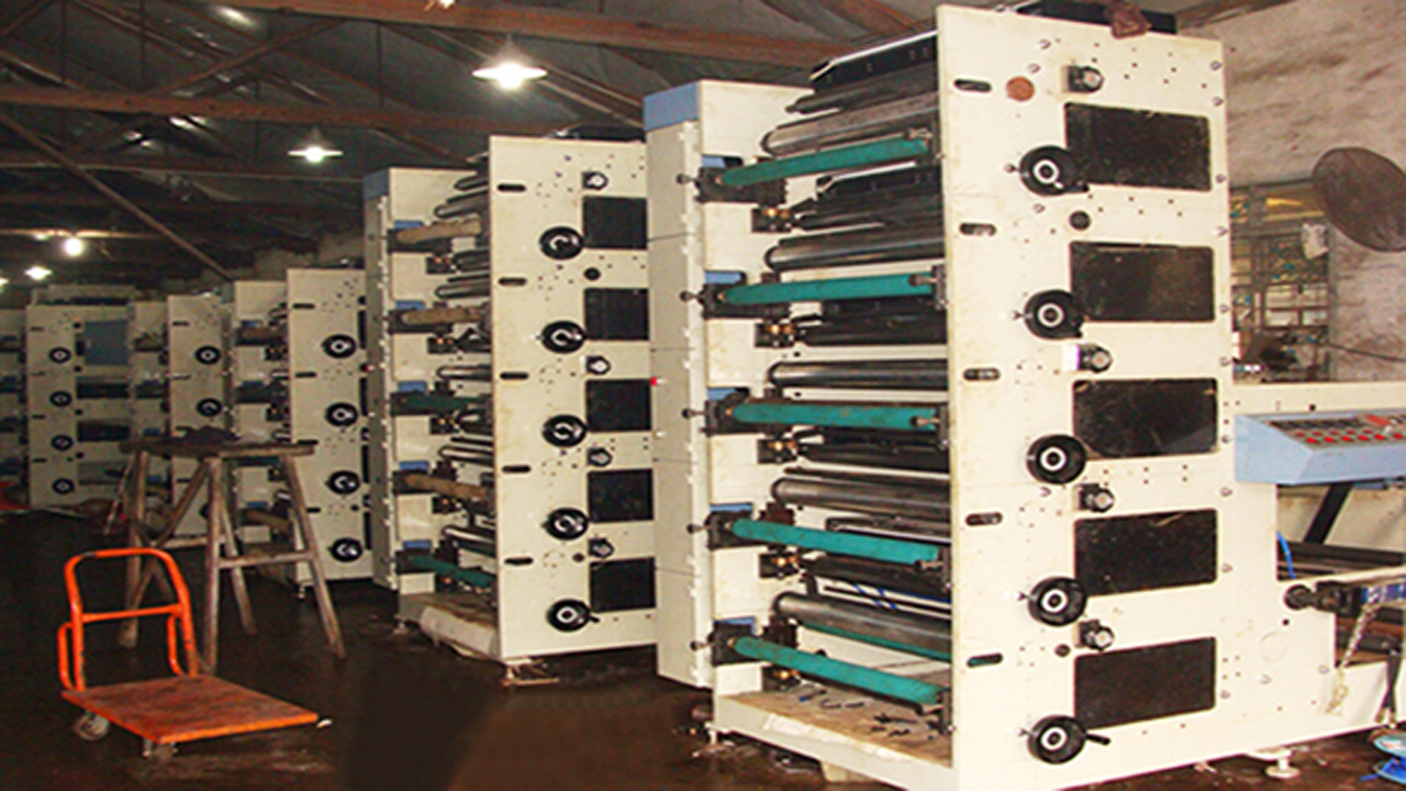 Six color flexographic printing machinery automatic PTP foil plates Flexo printer mquina de impresi