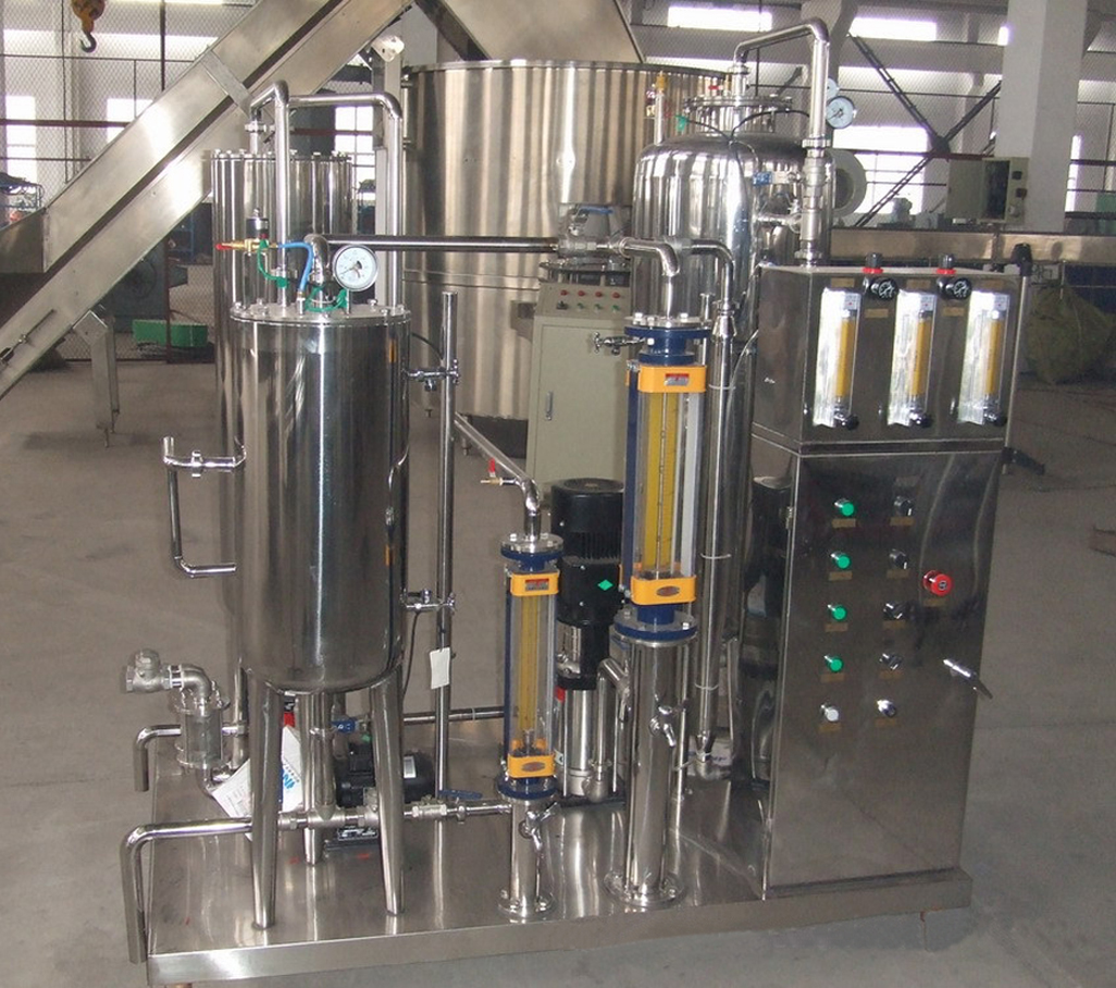 Carbonated drinks CO2 liquid blending tank mixing equipment beverage juice mixer machinery food pack