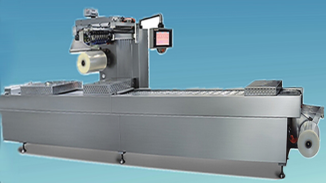 continuous stretch film vacuum sealer for small bags food packaging machinery thermoforming pack ful