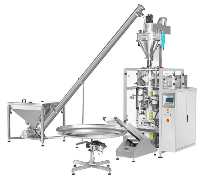 powder filling packing machines bags form fill seal equipment auger filler packaging machinery VFFS
