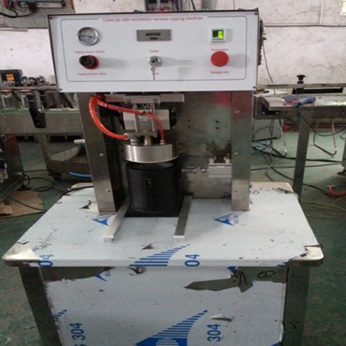 Benchtop vacuum capping machine semi automatic glass jars vacuum capper vide Machine de capsulage