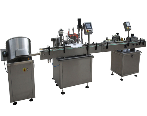 E-liquid filling stopper capping vertical labeling machine for health Electric Cigar liquid filler inner plugger capper labeler production line