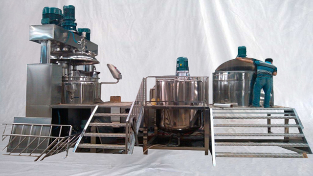 Vacuum paste making mixer pot emulsifier dental toothpaste pharmaceutical cosmetic mixing equipment