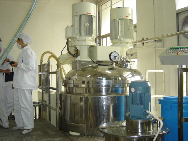 toothpaste making machine in customer factory.JPG