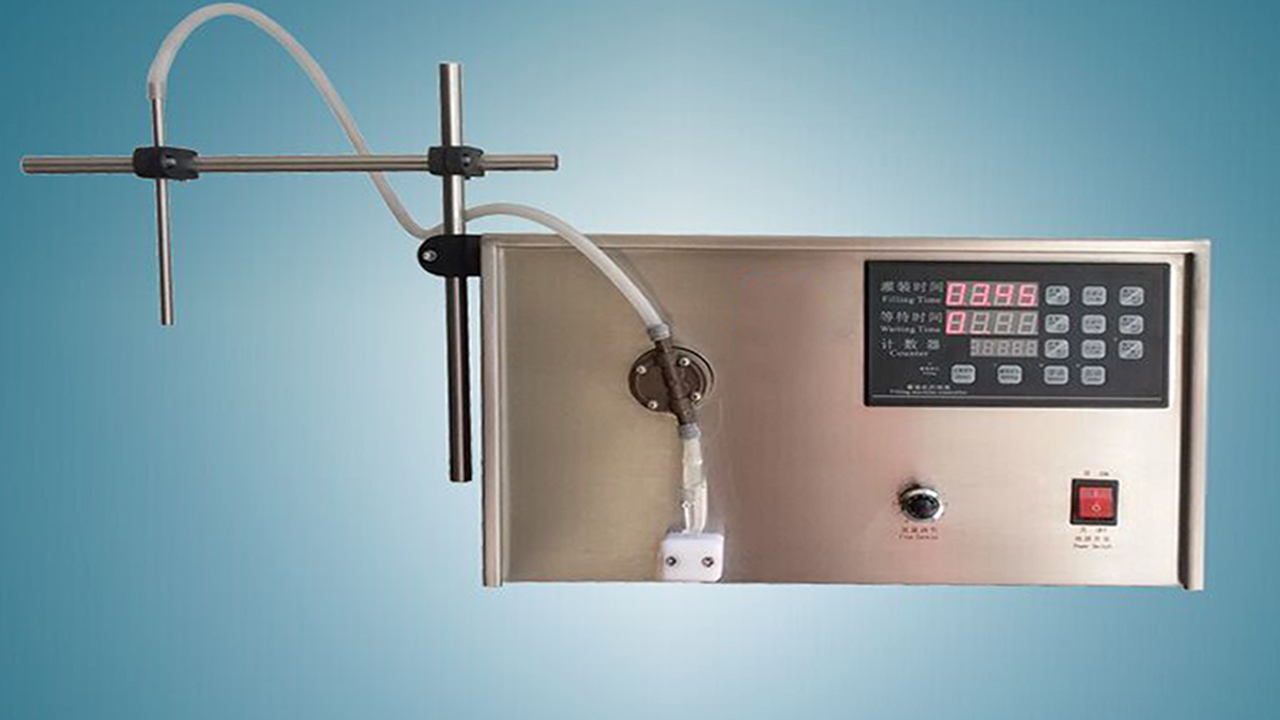 magnetic pump filling machine cosmetic liquid water low viscosity filler equipment semi automatic