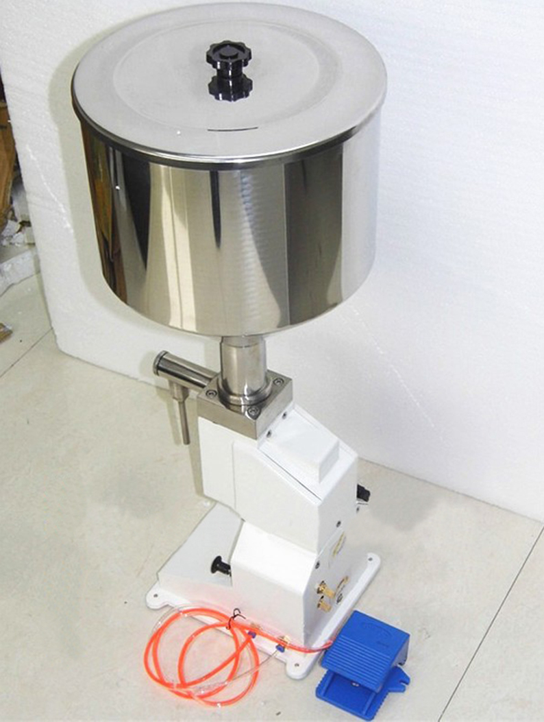 pneumatic Whipping Cream hand lotion liquid Filler manual Filling Machine 5-50ml with pedal switch