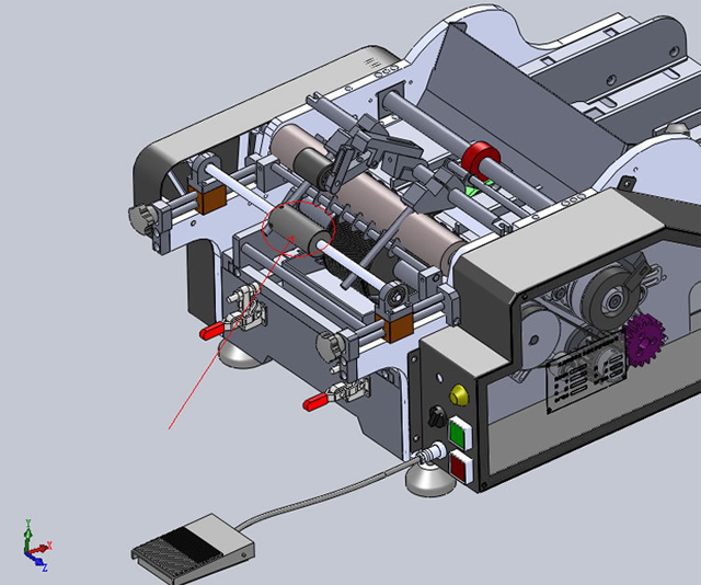 CAD drawing for labeling machinery wet glue.png