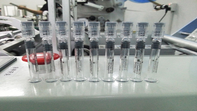 for eran semi automatic tubes labeling machine syringe with 