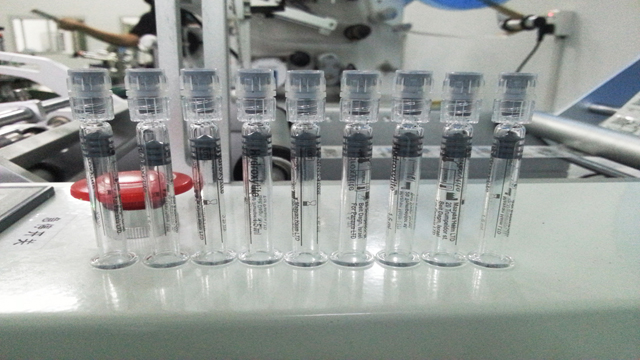 for eran semi automatic tubes labeling machine syringe with 