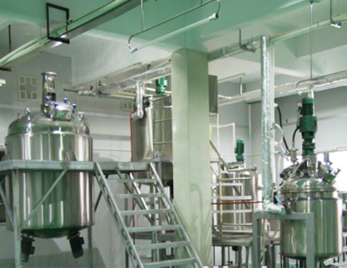 shampoo making machine production line mixing blending tanks agitator filling capping labeling machi