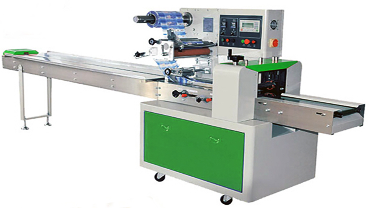 horizontal packing machine pillow pack bread biscuit packaging with gas nitrogen inflation system
